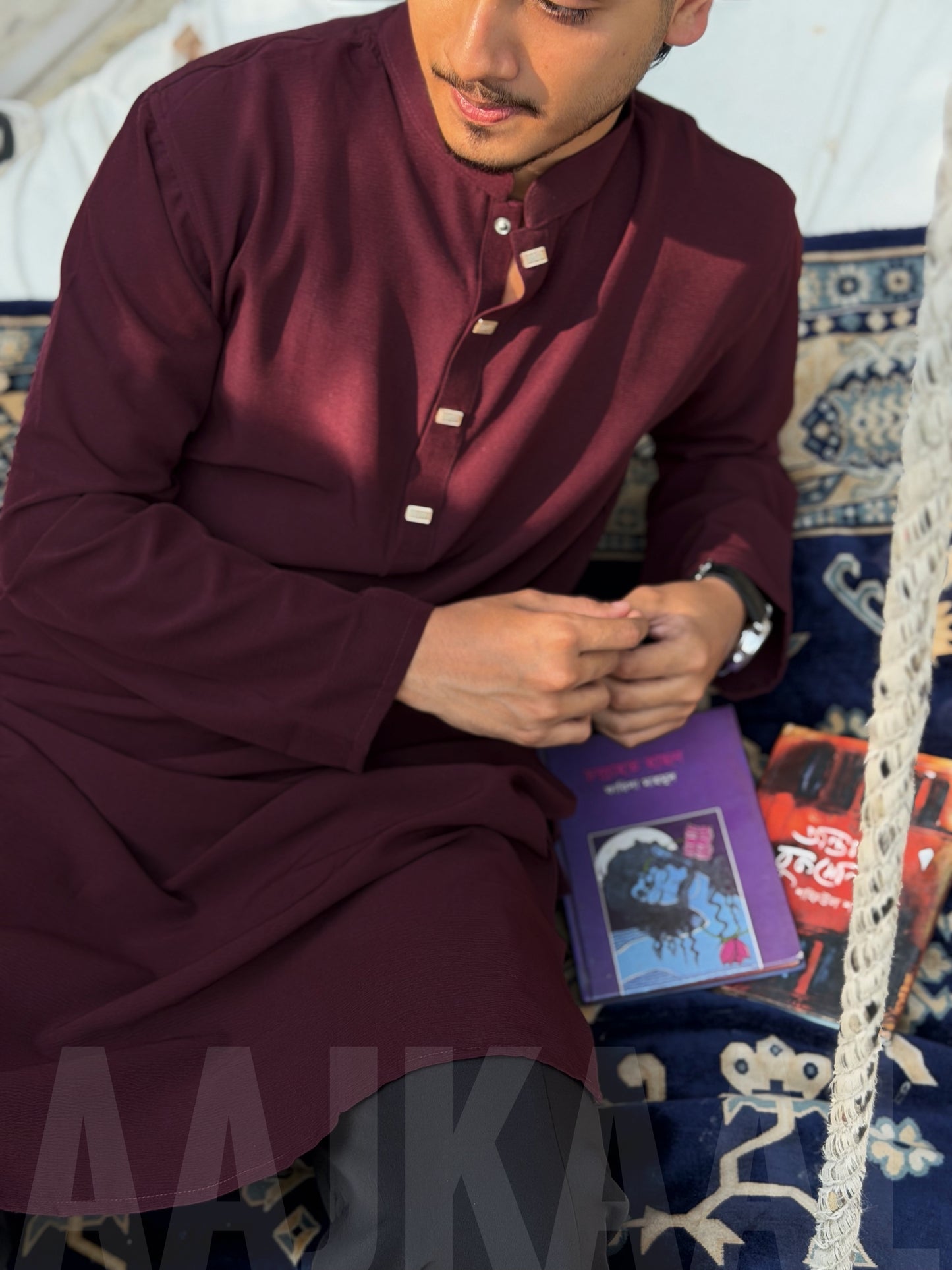 AajKaal Maroon Minimul Panjabi