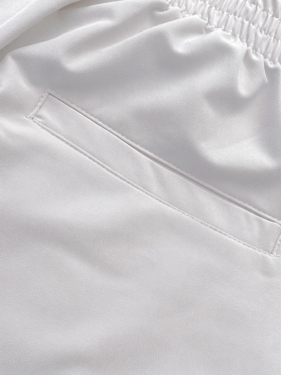 Optic White Baggy Formal Pant