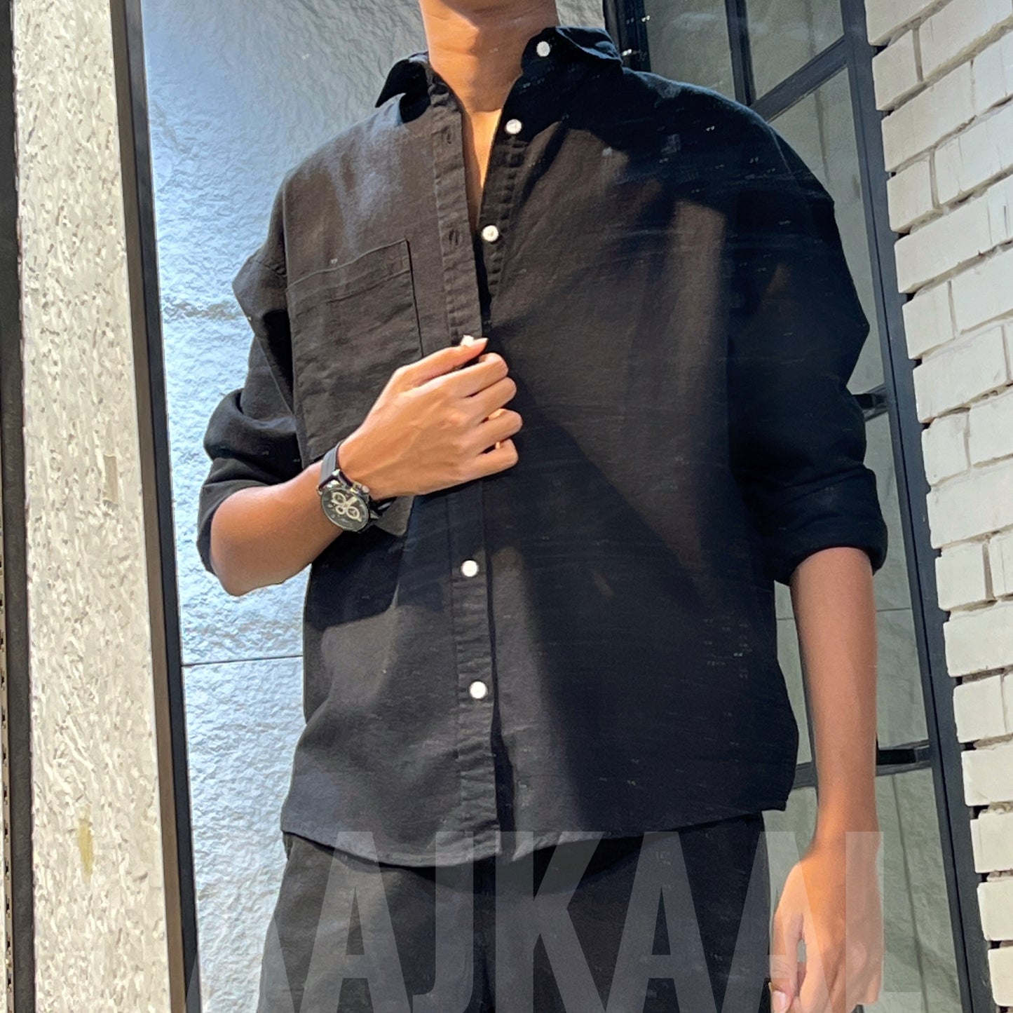 The Linen Combo 04 - Black x Black