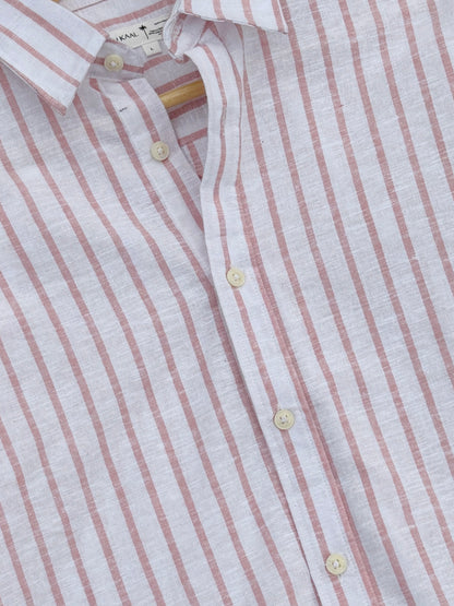 Estate Pink Stripe Gentle Craft Full Sleeve Shirt