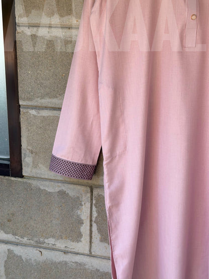 Soft Rose Elegant Embroidered Panjabi