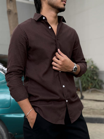 Fancy Coffee Bean Full Sleeve Shirt