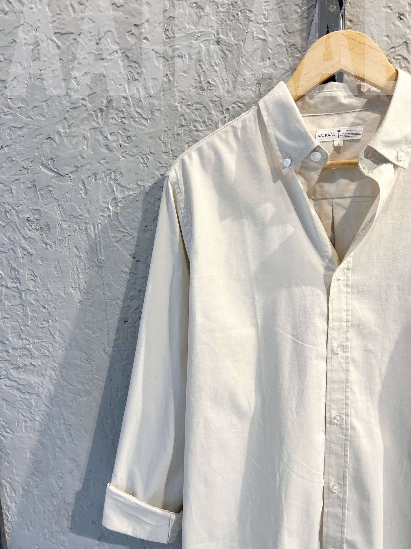 Oxford Off-white Full Sleeve Shirt