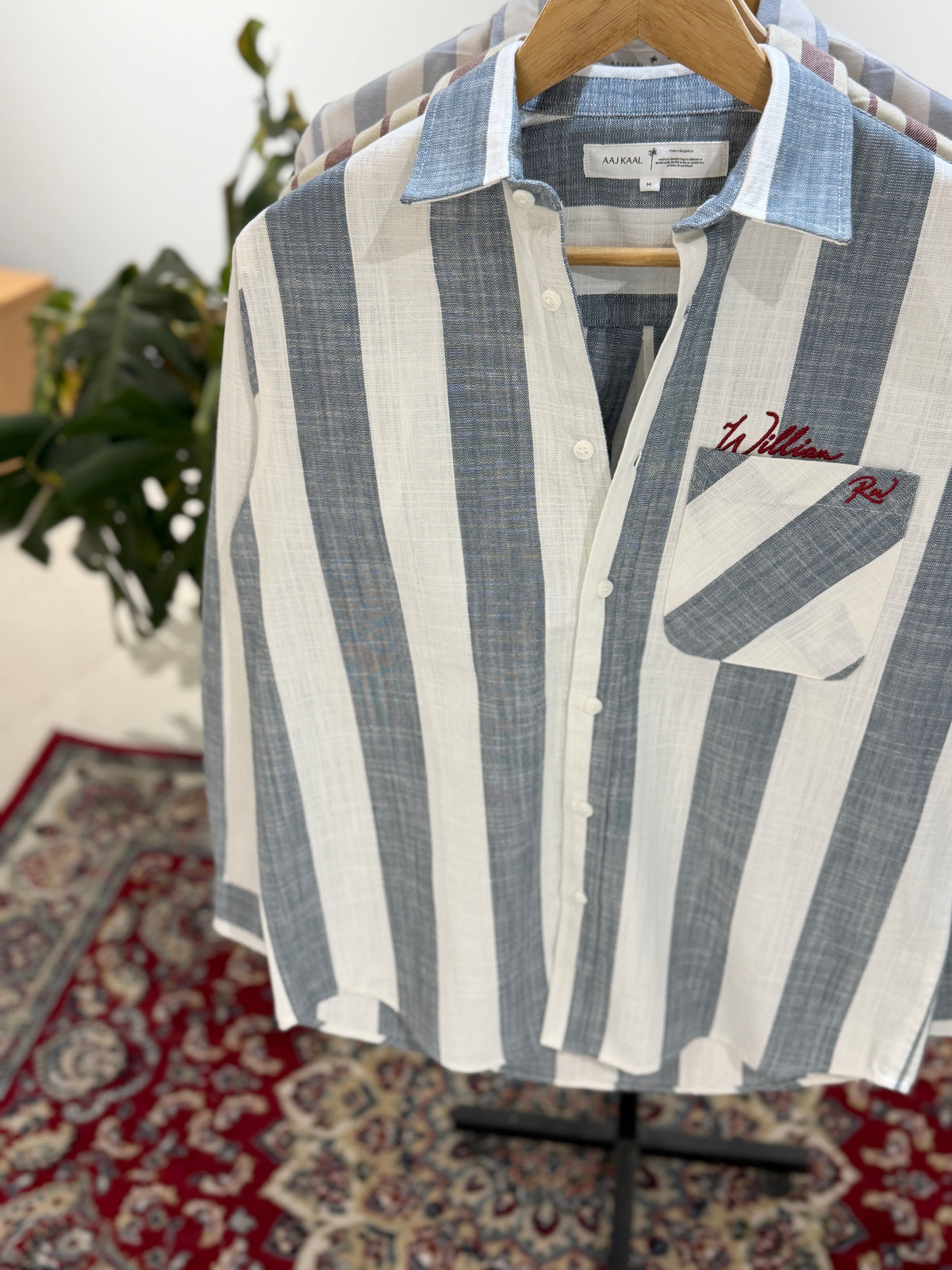 The William RW Shirt  -  Denim Stripe.