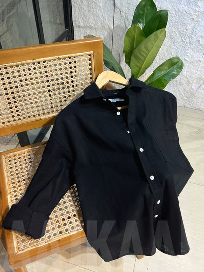 The Linen Combo 04 - Black x Black