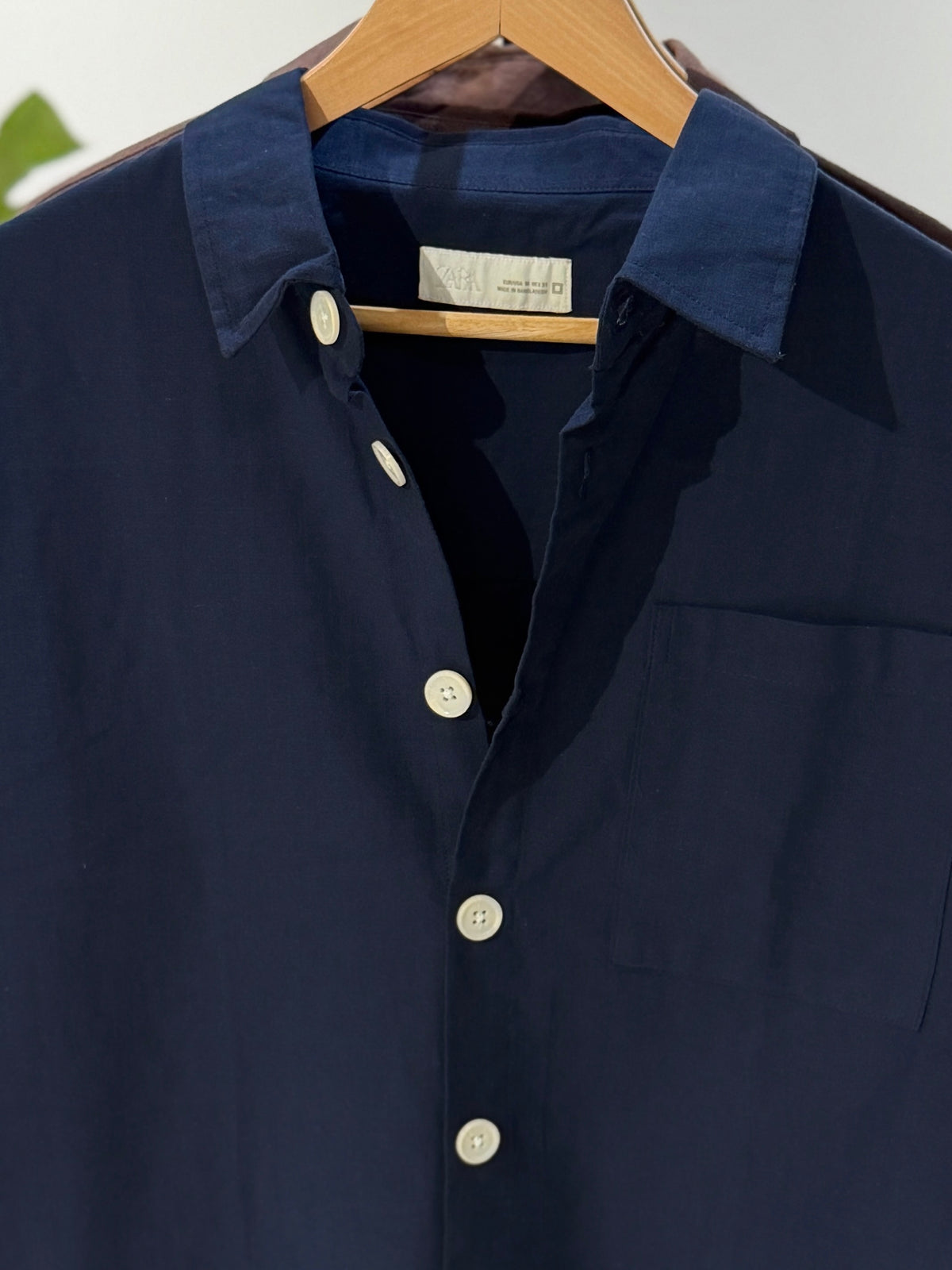 The Drape Shirt  - Navy Blue