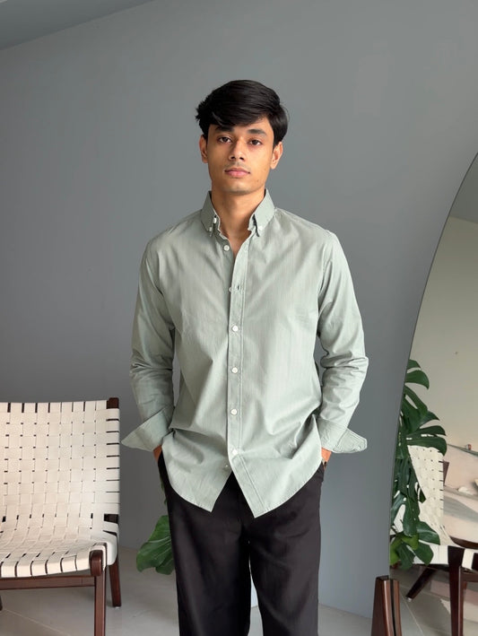 The Essential Shirt - Moss Olive