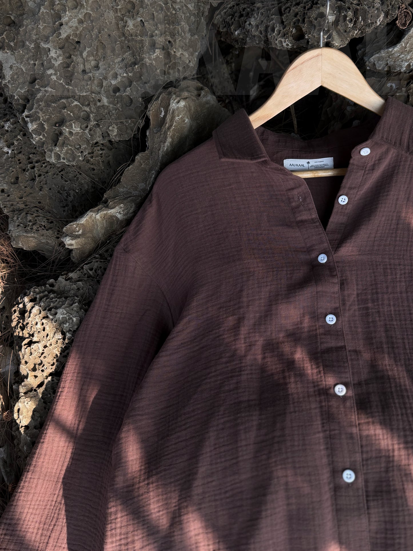 Dark Mocha Urban Baggy Shirt