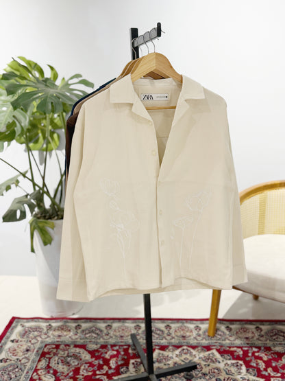 Midnight Garden - Ivory White