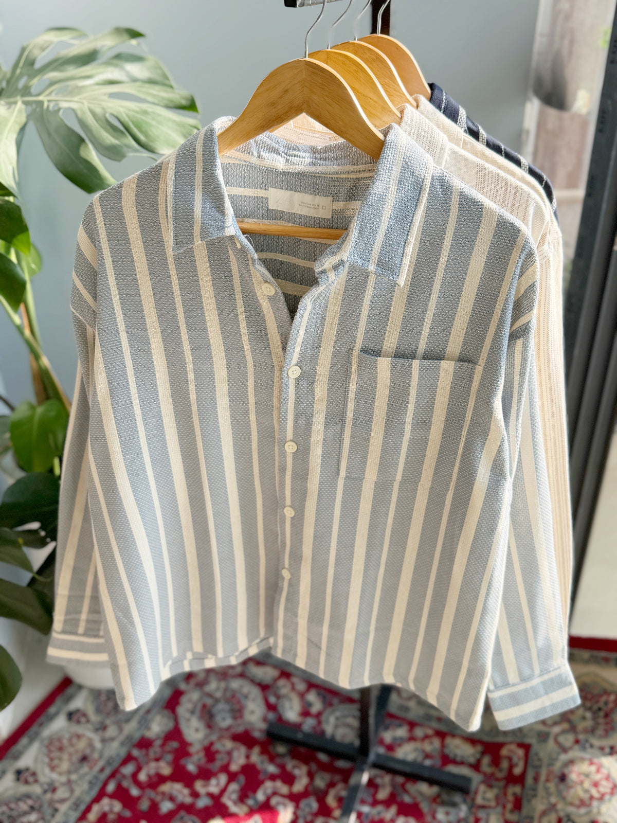 The Textured Drop - Blue Stripe