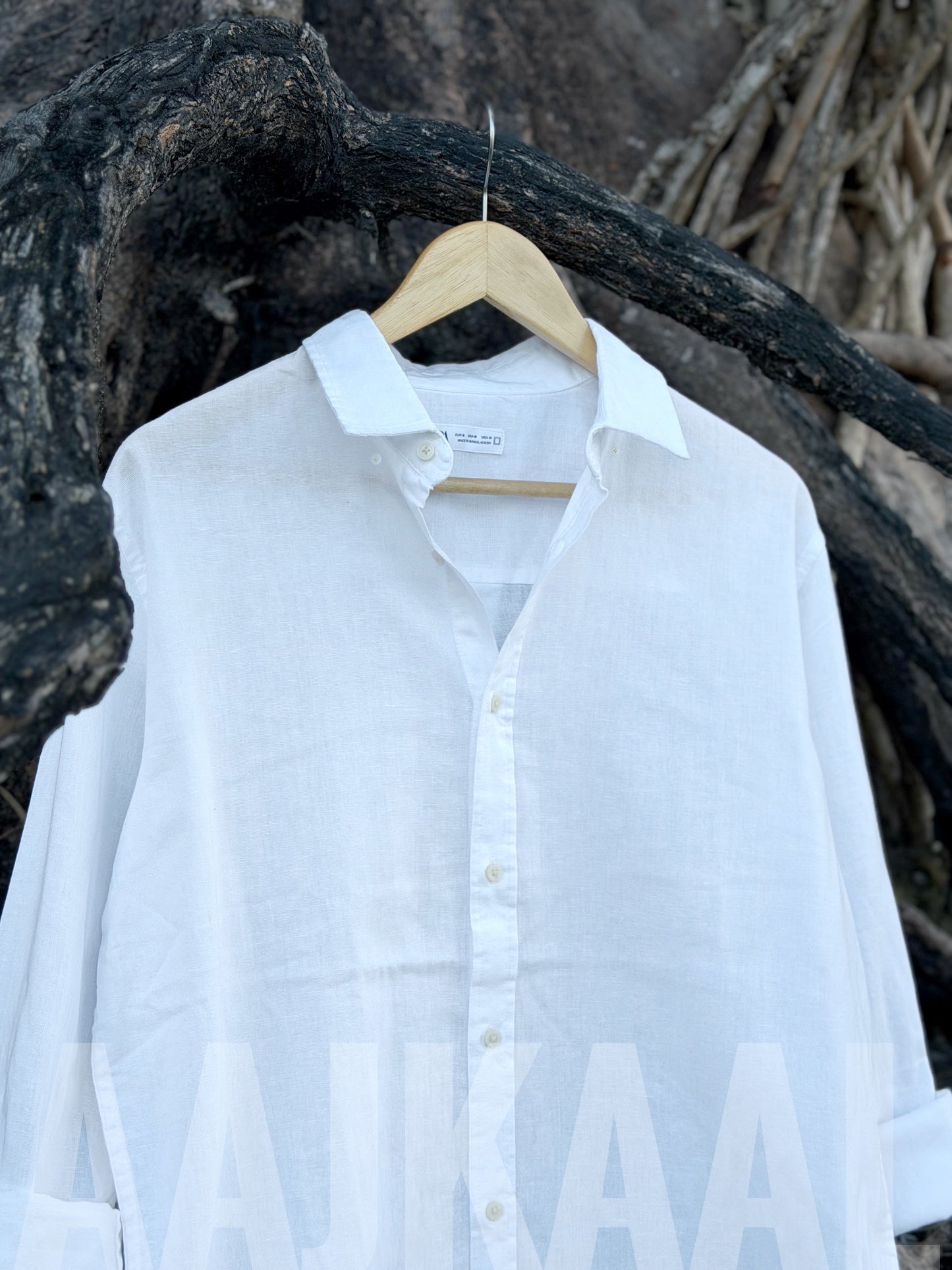 Cloud White Soft Linen Full Sleeve Shirt