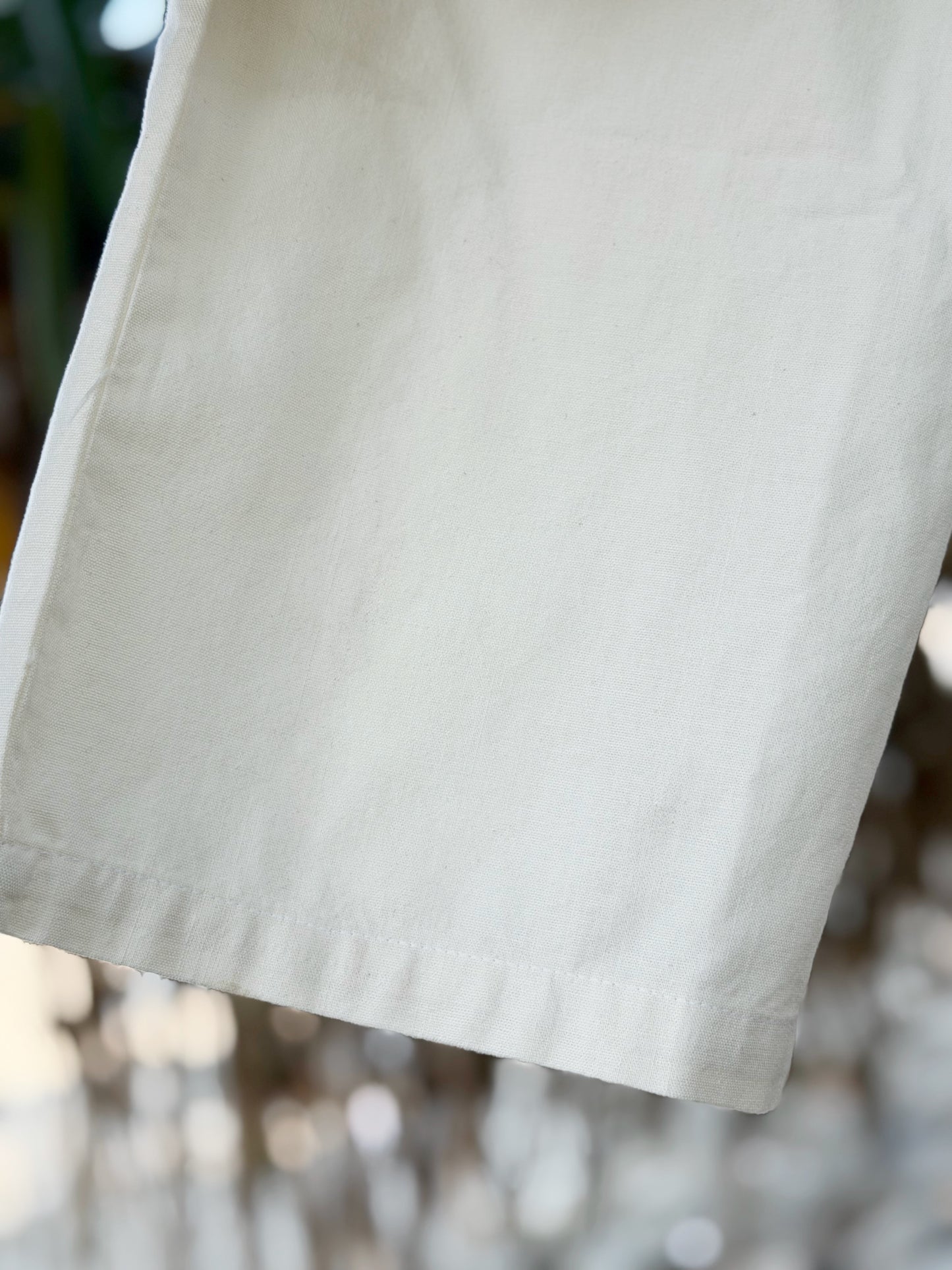 White Linen Baggy Pant