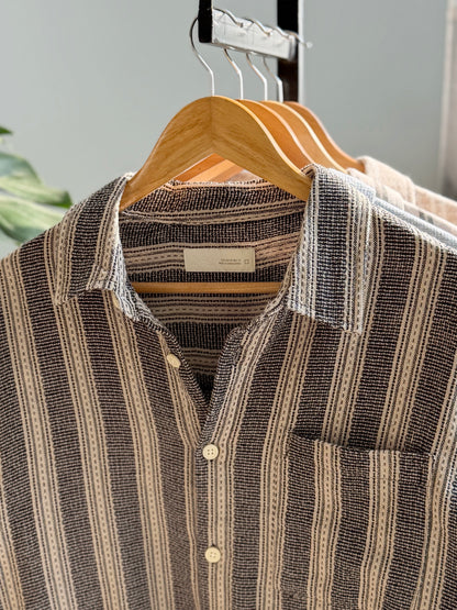 The Textured Drop - Dheu Stripe