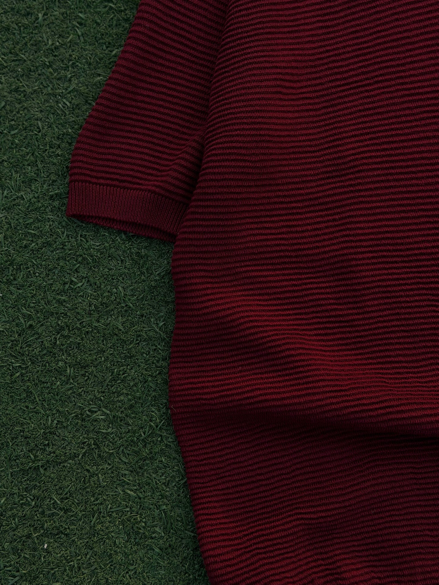 Aajkaal Dark Maroon Signature Knitted Polo