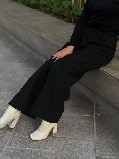Urban Black High Waist Wide Leg Pant