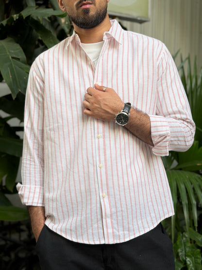 Estate Pink Stripe Gentle Craft Full Sleeve Shirt
