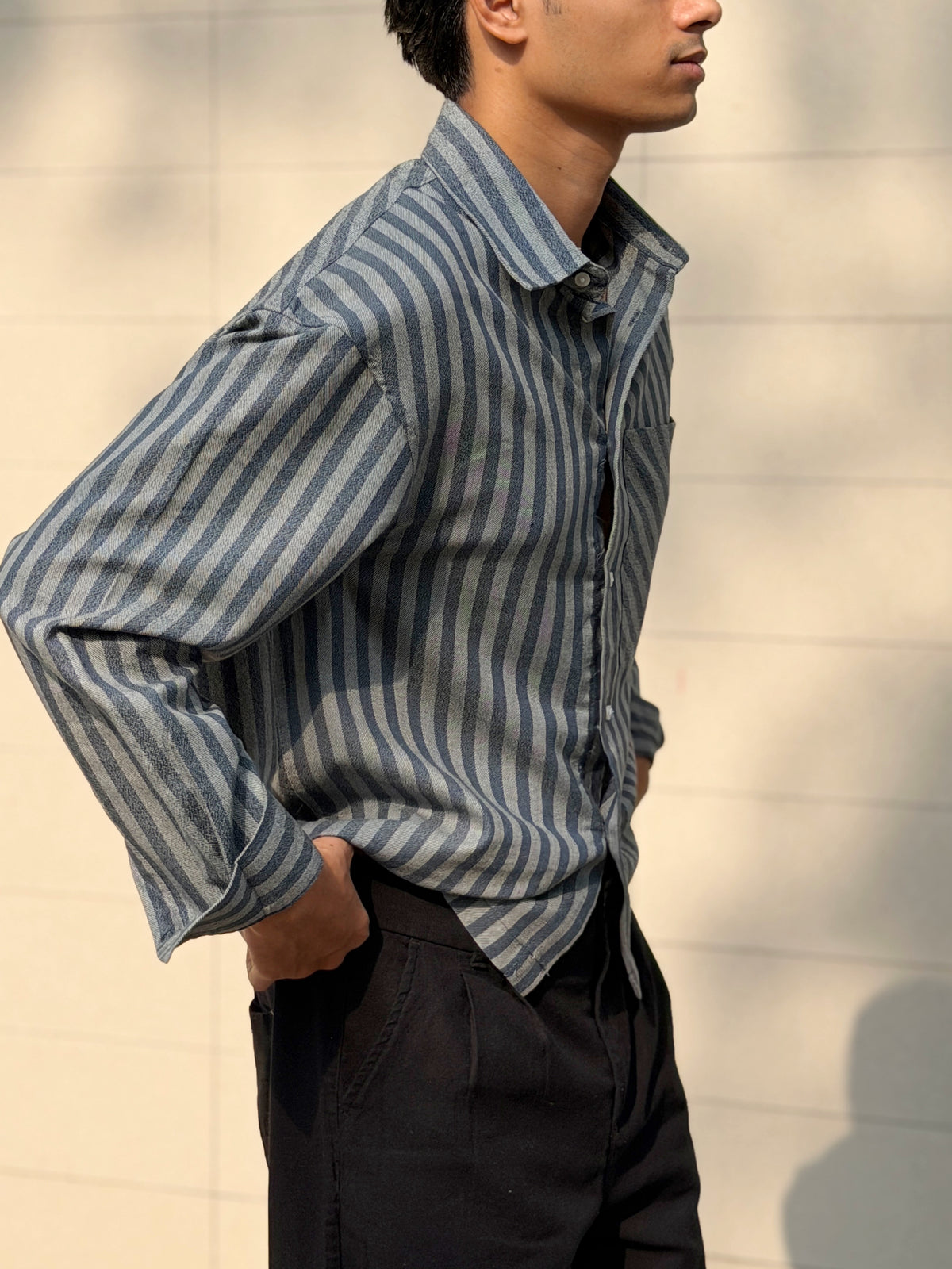 Aajkaal Flannel Shacket  - Vintage Teal Green