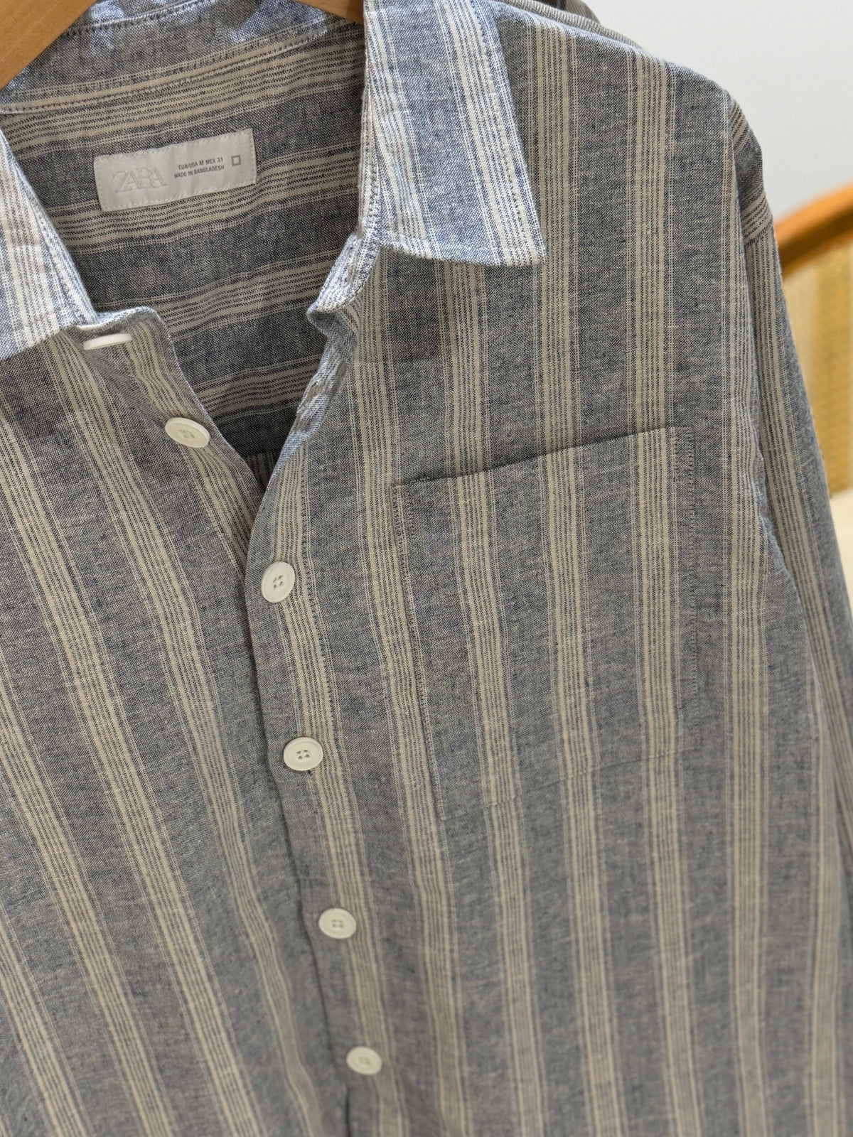 The Drape Shirt  -  Dusty Blue