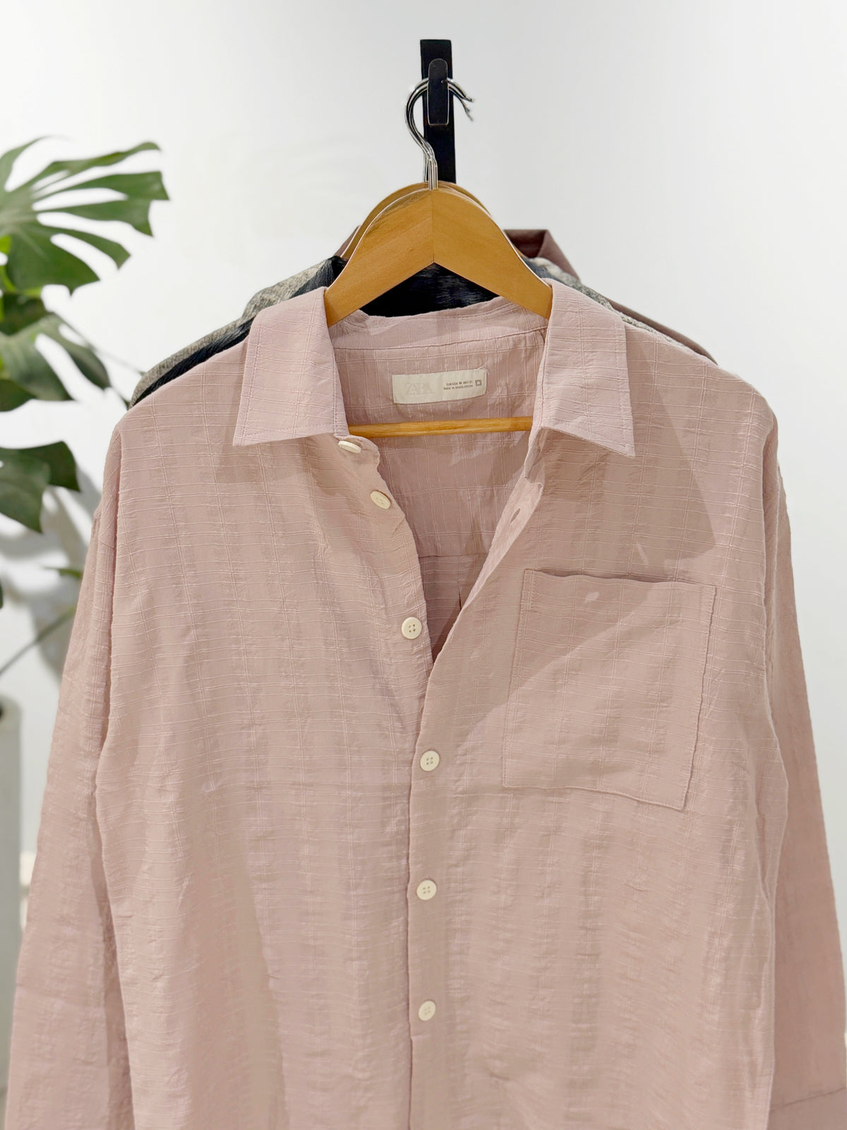 The Drape Shirt  - Powder Pink