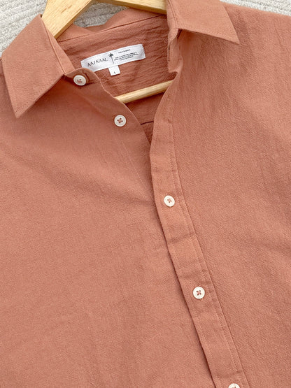 Muted Salmon Gentle Craft Full Sleeve Shirt