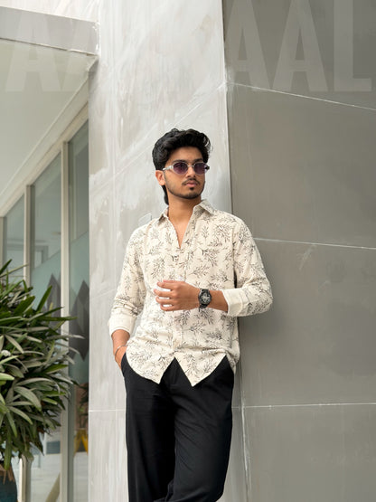 Fancy Urban Leaf Full Sleeve Shirt