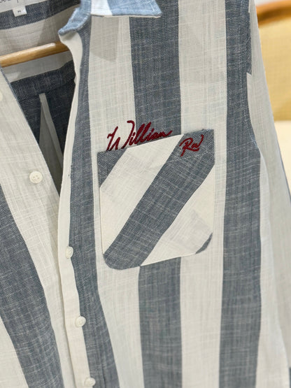 The William RW Shirt  -  Denim Stripe.