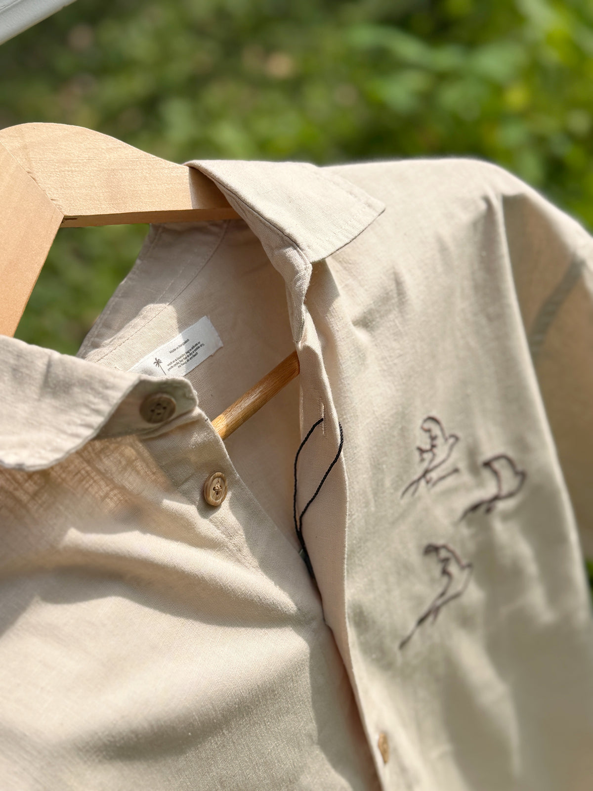 Aajkaal Dropshoulder Half Sleeve Shirt - Cream Off-white