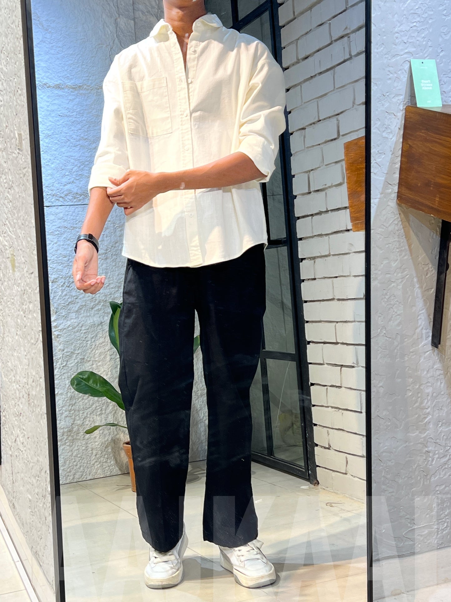 The Linen Combo 01 - White x Black