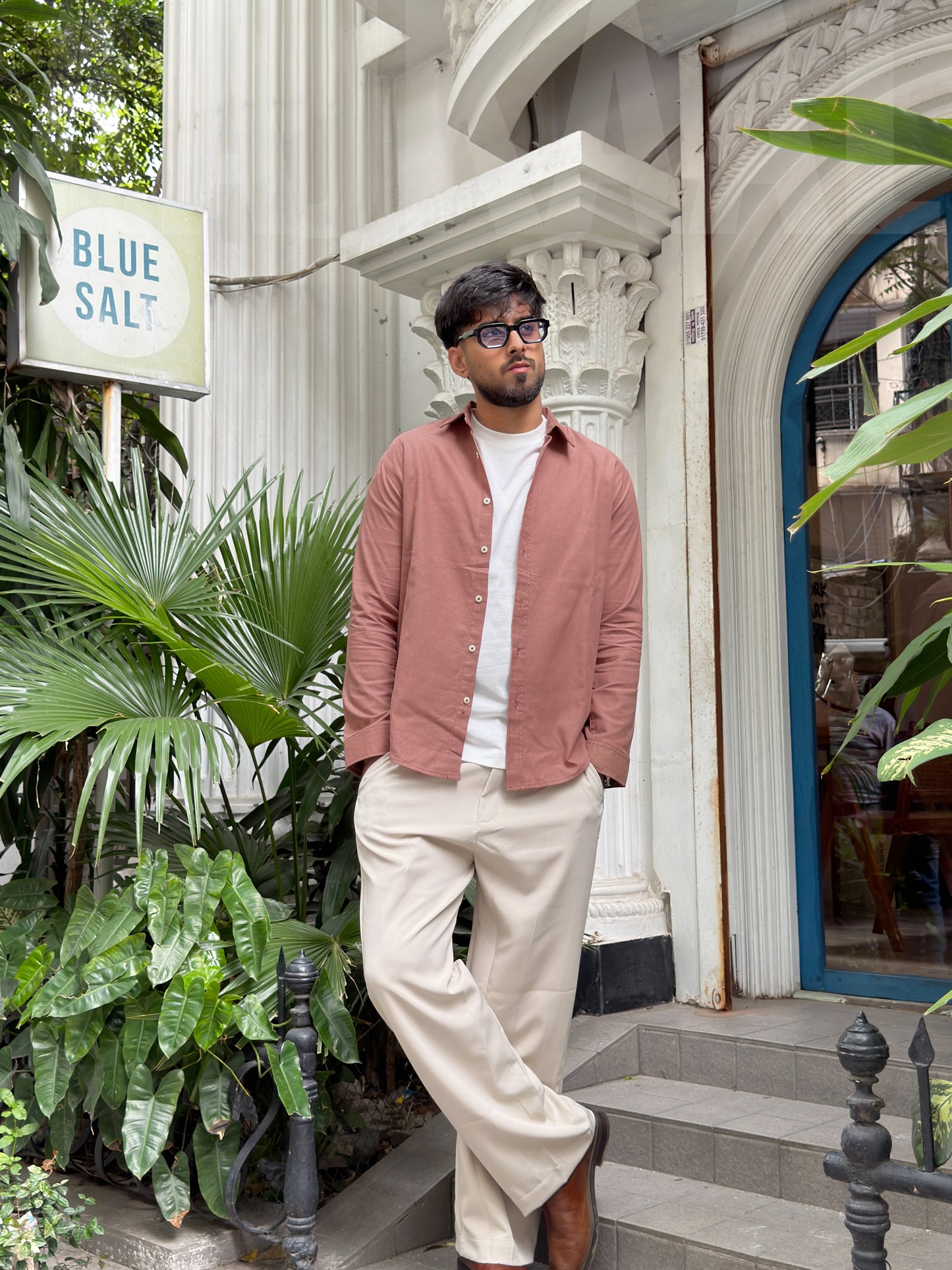 Dusty Mauve Gentle Craft Full Sleeve Shirt