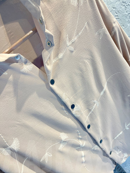 Printed Peach Full Sleeve Shirt