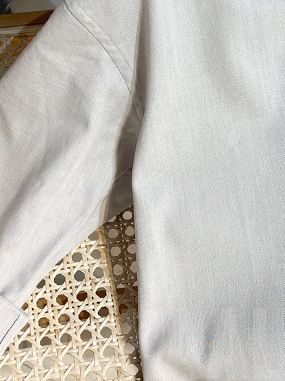 Linen Dusty Grey Full Sleeve Shirt