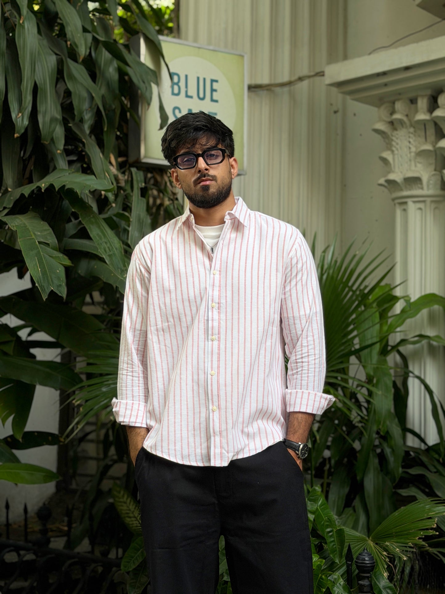 Estate Pink Stripe Gentle Craft Full Sleeve Shirt