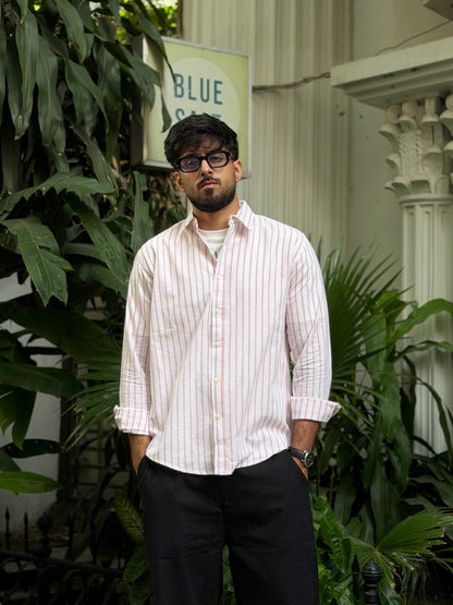 Estate Pink Stripe Gentle Craft Full Sleeve Shirt