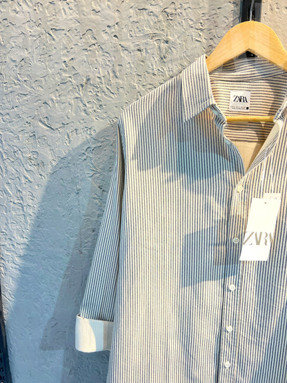 Off-white Gentle Stripe Full Sleeve Shirt