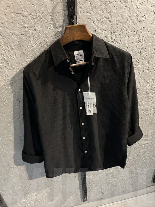 Black Old Money Full Sleeve Shirt