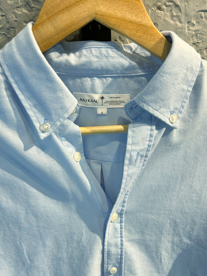 Oxford Sky Blue Full Sleeve Shirt