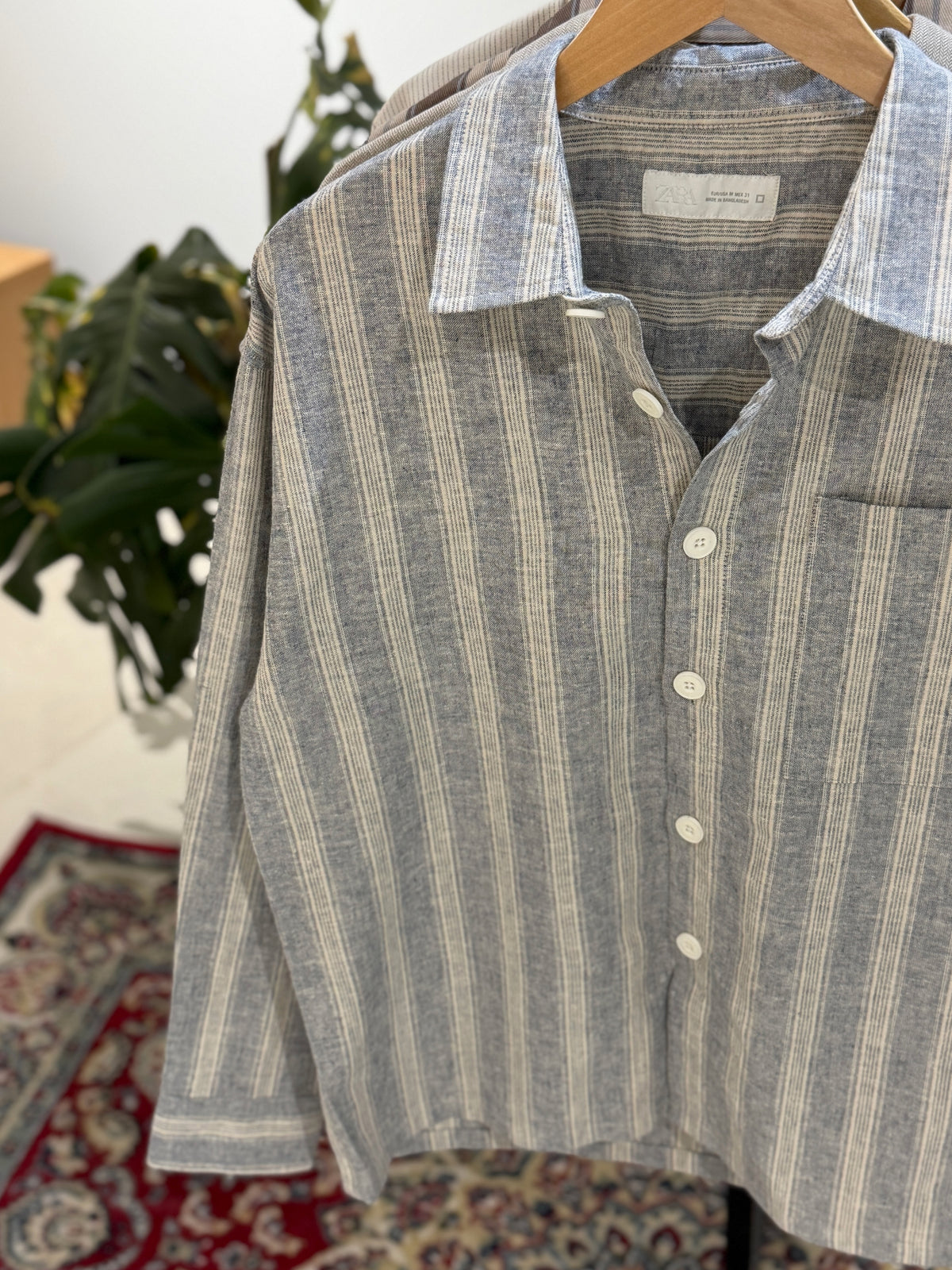 The Drape Shirt  -  Dusty Blue