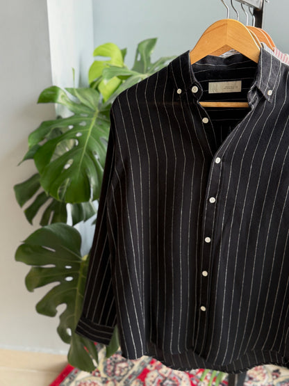 The Finesse Shirt - Midnight Black.