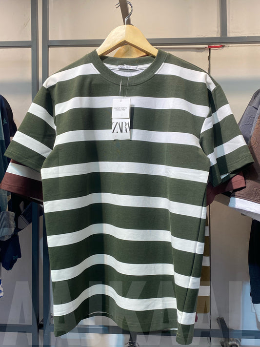 Green Stripe Tee