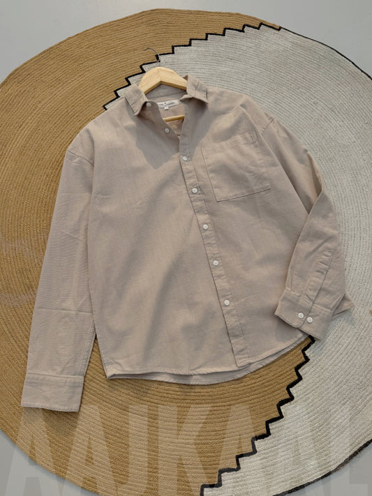 Linen Dusty Grey Full Sleeve Shirt