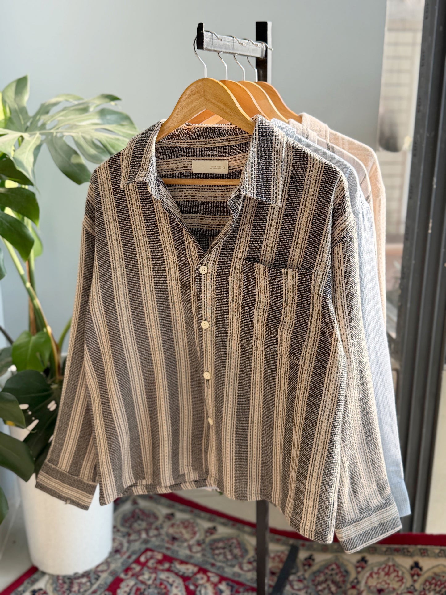 The Textured Drop - Dheu Stripe