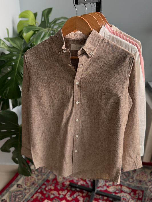 The Finesse Shirt - Light Brown.