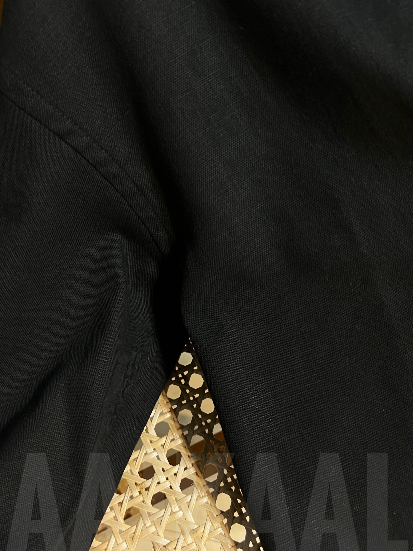 Linen Black Full Sleeve Shirt