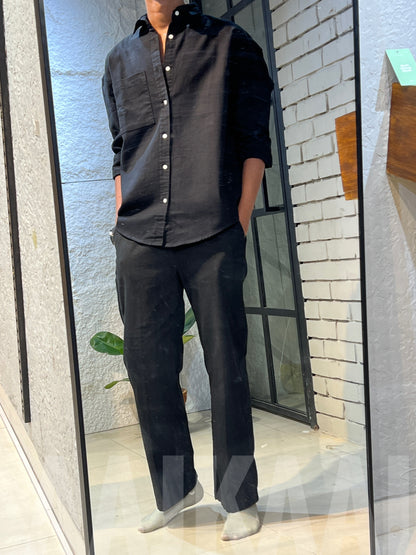 The Linen Combo 04 - Black x Black