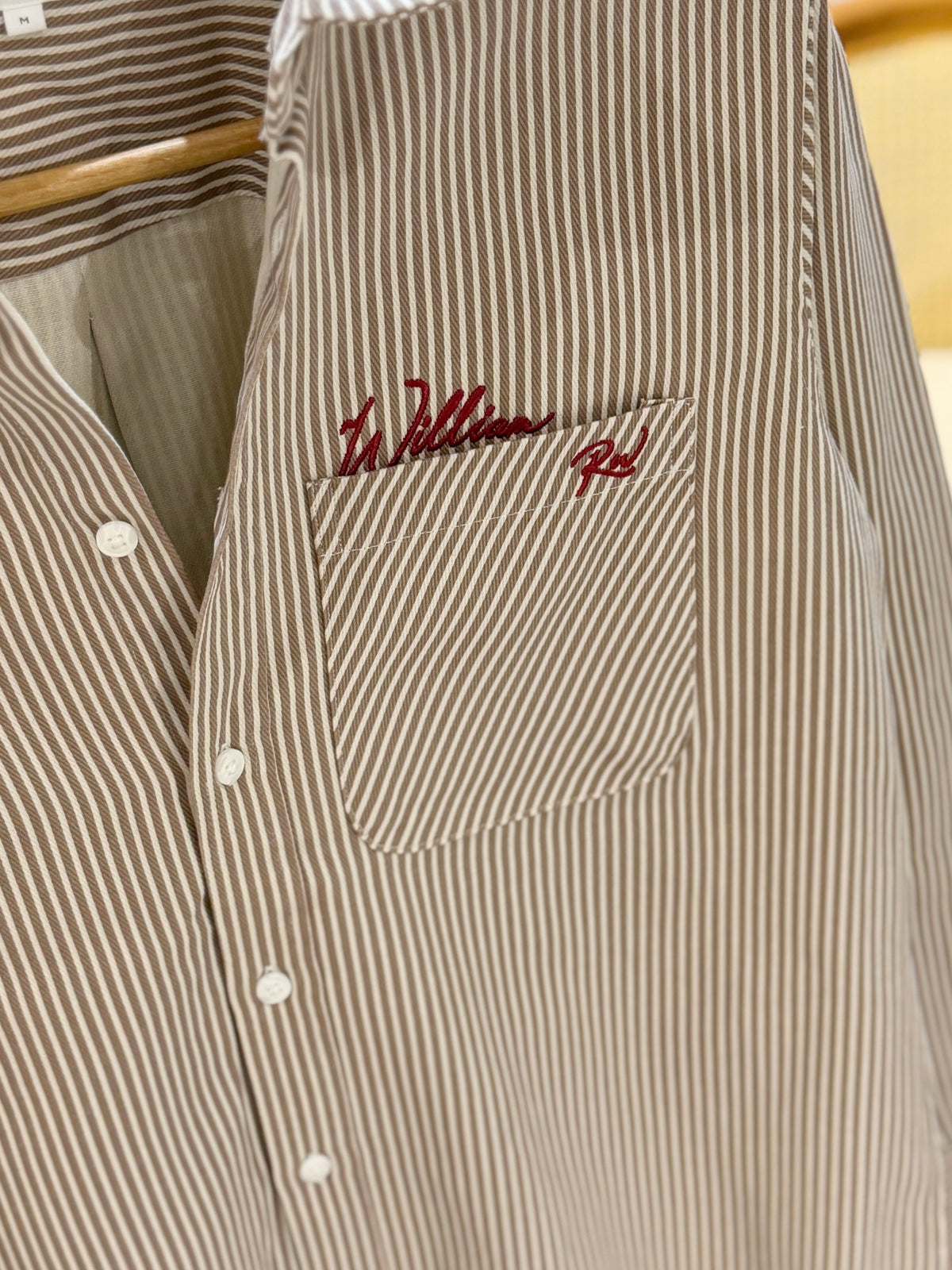 The William RW Shirt  -  Brown Stripe.