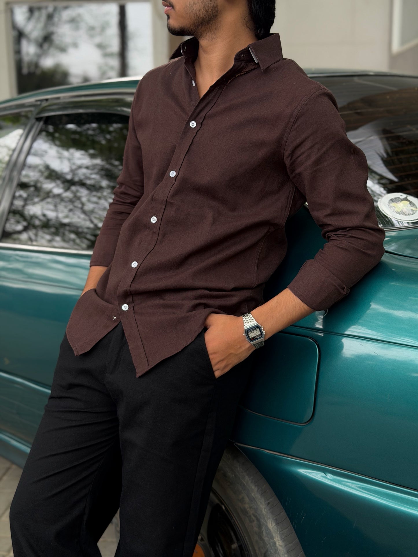 Fancy Coffee Bean Full Sleeve Shirt