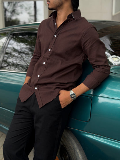 Fancy Coffee Bean Full Sleeve Shirt