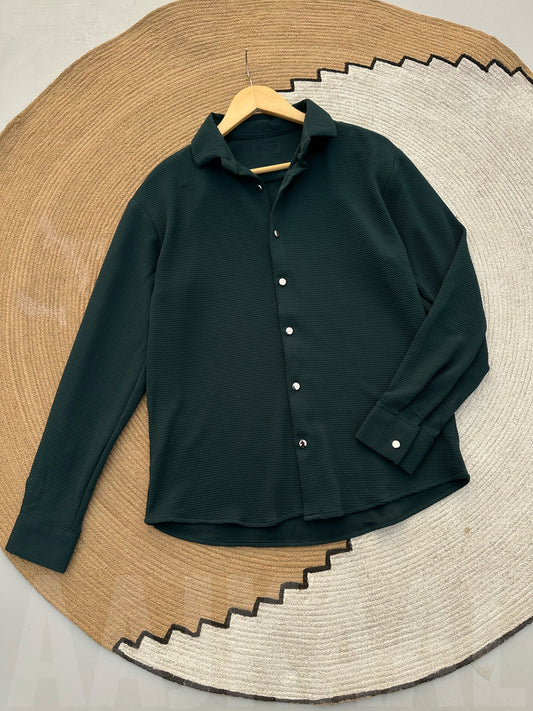 The 11PM Shirt - Deep Forest Green