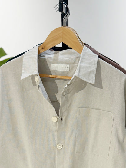 The Drape Shirt  - Offwhite