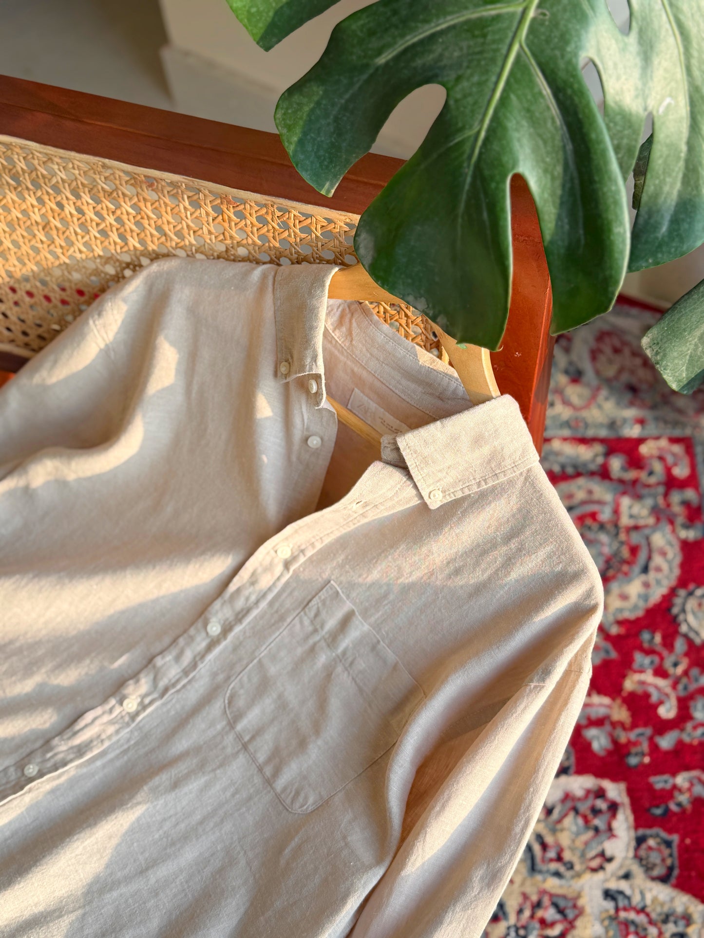 The Noma Linen Shirt - Natural Beige